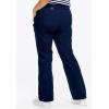 ellos Plus Size Stretch Chino Mid-Rise Classic Bootcut Pants(Navy)