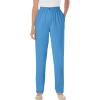 Woman Within Plus Size 7-Day Straight-Leg Elastic-Waist Denim Jean (Petite & Tall Available)(Azure Blue)