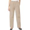 Woman Within Plus Size 7-Day Straight-Leg Elastic-Waist Denim Jean (Petite & Tall Available)(Natural Khaki)