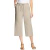 Woman Within Plus Size Drawstring Denim Capri(Natural Khaki)