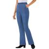 Woman Within Plus Size Fineline Stretch Denim Pull-On Bootcut Jeans(Medium Stonewash)