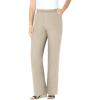 Woman Within Plus Size Fineline Stretch Denim Pull-On Bootcut Jeans(Natural Khaki)