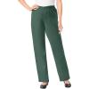 Woman Within Plus Size Fineline Stretch Denim Wide-Leg Pull-On Jeans(Pine)