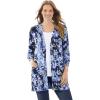 Navy Floral Tie Dye