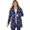 Navy Midnight Snowflakes