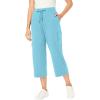 Woman Within Plus Size Petite Knit Cargo Capri(Seamist Blue)