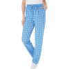 Woman Within Plus Size Seersucker Pull-On Elastic-Waist Pants(Bright Cobalt Gingham)