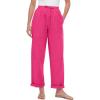 Woman Within Plus Size Seersucker Pull-On Elastic-Waist Pants(Raspberry Sorbet)