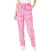 Woman Within Plus Size Seersucker Pull-On Elastic-Waist Pants(Raspberry Sorbet Gingham)