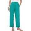 Woman Within Plus Size Seersucker Pull-On Elastic-Waist Pants(Waterfall)
