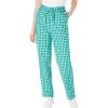 Woman Within Plus Size Seersucker Pull-On Elastic-Waist Pants(Waterfall Gingham)