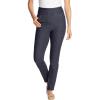 Woman Within Plus Size Slim-Leg Pull-On Gap-Free Stretch-Denim Jeans(Indigo)