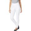 Woman Within Plus Size Slim-Leg Pull-On Gap-Free Stretch-Denim Jeans(White)