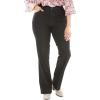 Woman Within Plus Size Stretch Built-in Slimming Panel Bootcut Jeans(Black Denim)