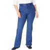 Woman Within Plus Size Stretch Built-in Slimming Panel Bootcut Jeans(Medium Stonewash)
