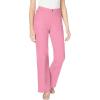 Woman Within Plus Size Stretch Denim Wide-Leg Five-Pocket Jeans(Delicate Pink)