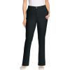 Woman Within Plus Size Tall Adjustable Waist Straight-Leg Chino(Black)