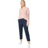 ellos Comfortable Women’s Plus Size Modern Stretch Chino Pants Slim Fit Work & Casual(Navy)