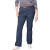 ellos Plus Size Stretch Chino Mid-Rise Classic Bootcut Pants(Navy)