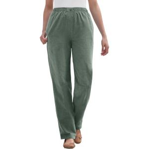 Woman Within Plus Size 7-Day Corduroy Straight-Leg Pant(Pine)