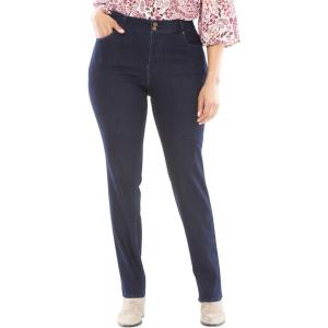 Woman Within Plus Size Stretch Built-in Slimming Panel Bootcut Jeans(Indigo)
