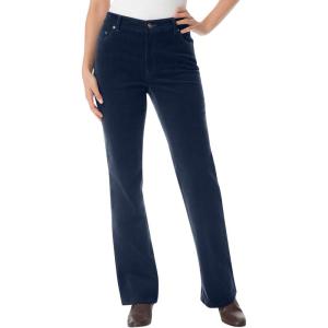 Woman Within Plus Size Stretch Corduroy Bootcut Pant(Navy)