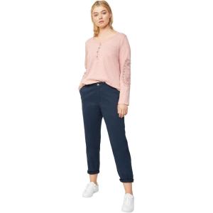 ellos Comfortable Women’s Plus Size Modern Stretch Chino Pants Slim Fit Work & Casual(Navy)