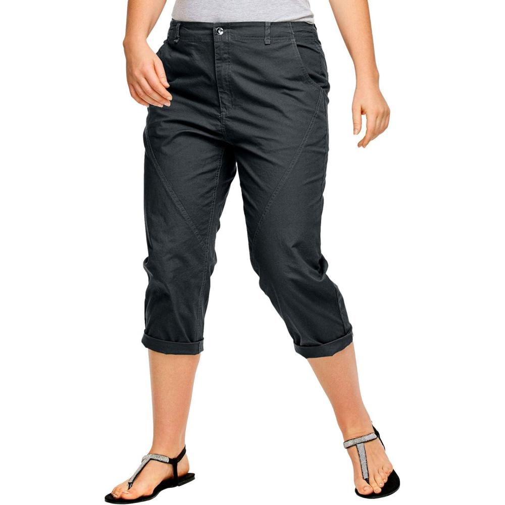 image:imageEllos Plus Size Seamed CaprisBlack