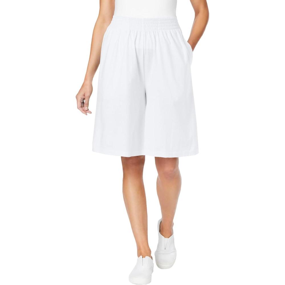 image:imageWoman Within Plus Size Split SkirtWhite