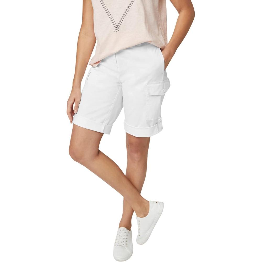 image:imageellos Plus Size Convertible Cargo ShortsWhite