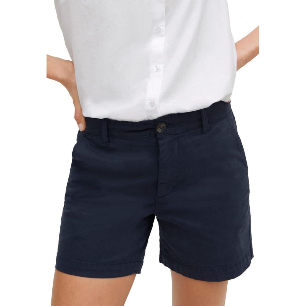 image:imageellos Plus Size Stretch Chino MidRise ShortsNavy