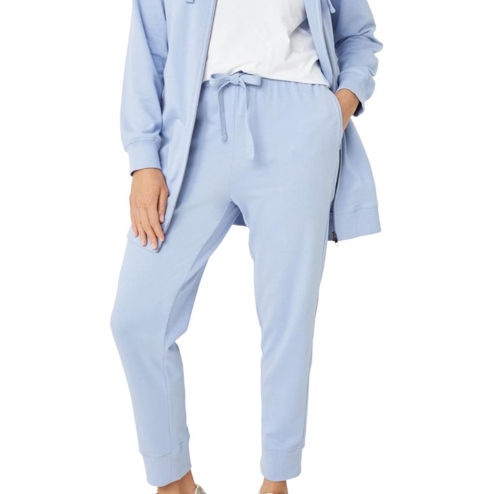 image:imageellos Plus Size Studio French Terry Drawstring Elastic Waistband JoggerPeriwinkle Mist