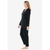 Dreams & Co. Plus Size Petite 2-Piece Lounge Set(Black)