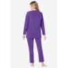 Dreams & Co. Plus Size Petite 2-Piece Lounge Set(Plum Burst)
