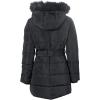 Ellos Plus Size Belted Puffer Coat(Black)