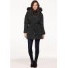 Ellos Plus Size Belted Puffer Coat(Black)