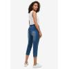 Ellos Plus Size Mid-Rise Stretch Capri Jegging(Medium Stonewash)