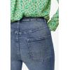 Ellos Plus Size Slim 5-Pocket Stretch Mid-Rise Denim Capri(Medium Stonewash)