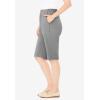 Woman Within Plus Size 7-Day Knit Bermuda Shorts(Medium Heather Grey)