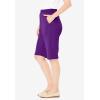 Woman Within Plus Size 7-Day Knit Bermuda Shorts(Radiant Purple)