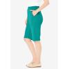 Woman Within Plus Size 7-Day Knit Bermuda Shorts(Waterfall)