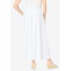Woman Within Plus Size 7-Day Maxi Skirt(White)
