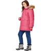 Woman Within Plus Size Arctic Parka Jacket & Hood 34″ Long Down Blend Winter Coat(Gunmetal)