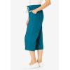 Woman Within Plus Size Boardwalk Capri(Navy)