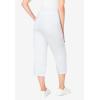 Woman Within Plus Size Carpenter Denim Capri(White)