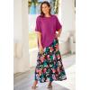 Woman Within Plus Size Convertible Dress to Skirt(Black)
