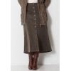 Woman Within Plus Size Corduroy Skirt(Black)