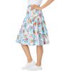 Woman Within Plus Size Elastic-Waist Knit Tiered Skirt(Black)