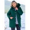 Woman Within Plus Size Faux Fur Down Parka Coat(Navy)