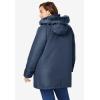 Woman Within Plus Size Faux Fur Down Parka Coat(Navy)